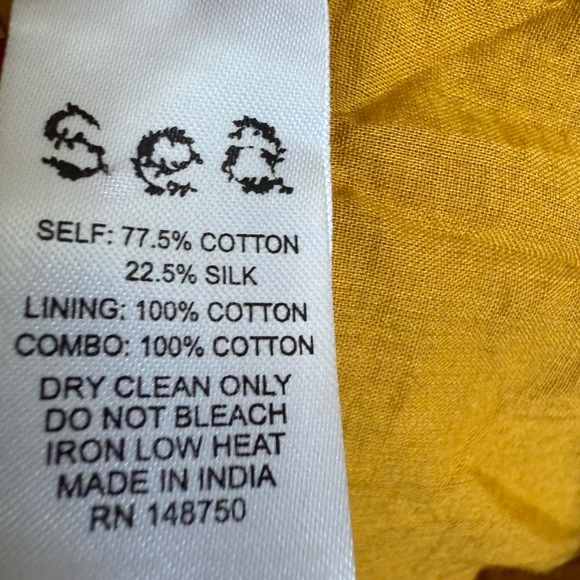 Sea NY mustard, yellow staircase, pom-pom midi dress (size S) 225 - Picture 7 of 12